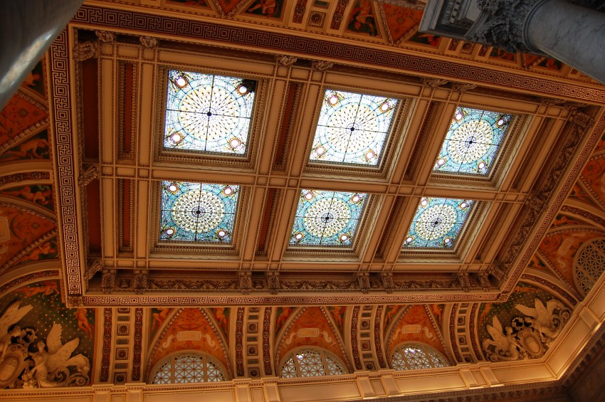 Library of Congress stained glass dome