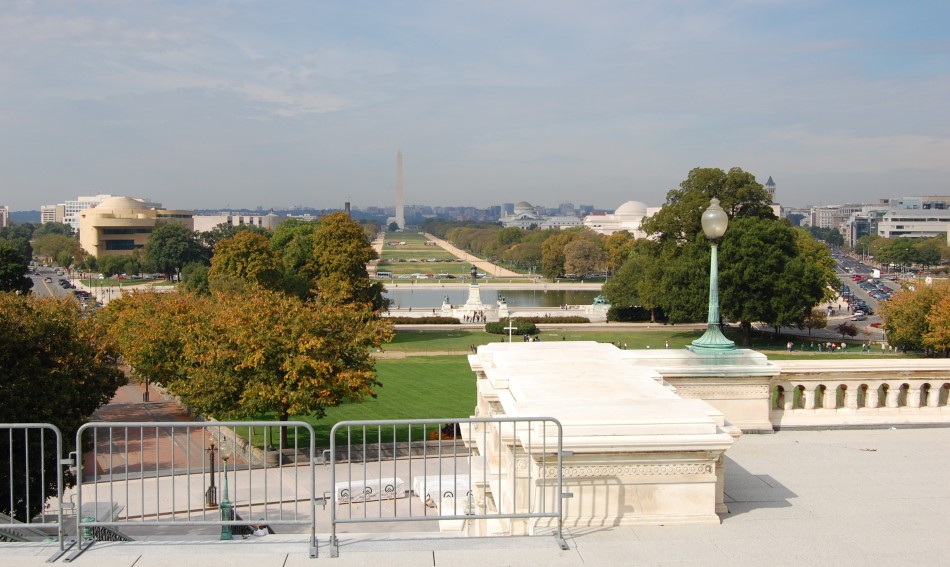 View from the Capitol looking west